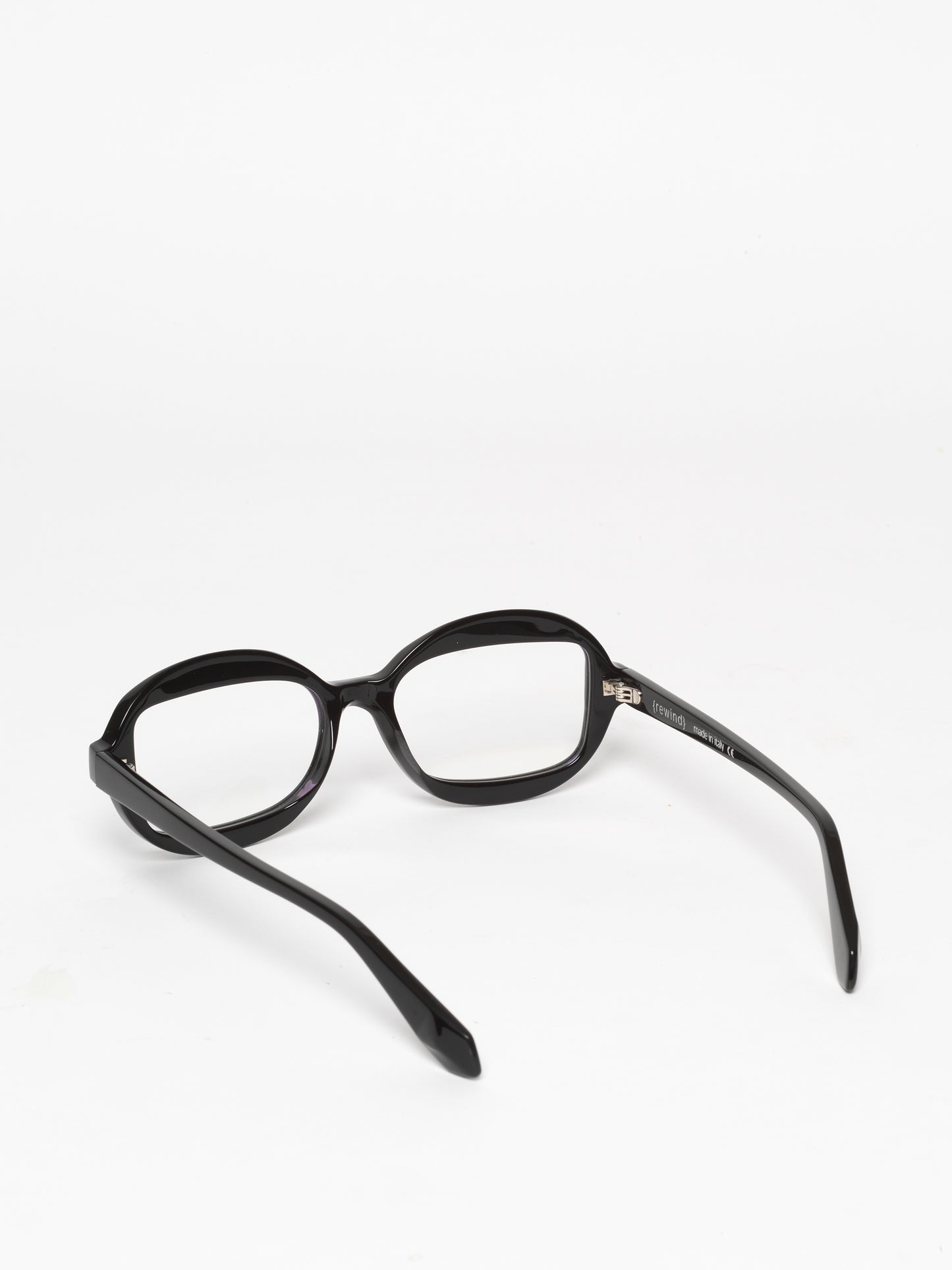 Sensitive unisex eyeglasses by Rewind Eyewear, black acetate frame