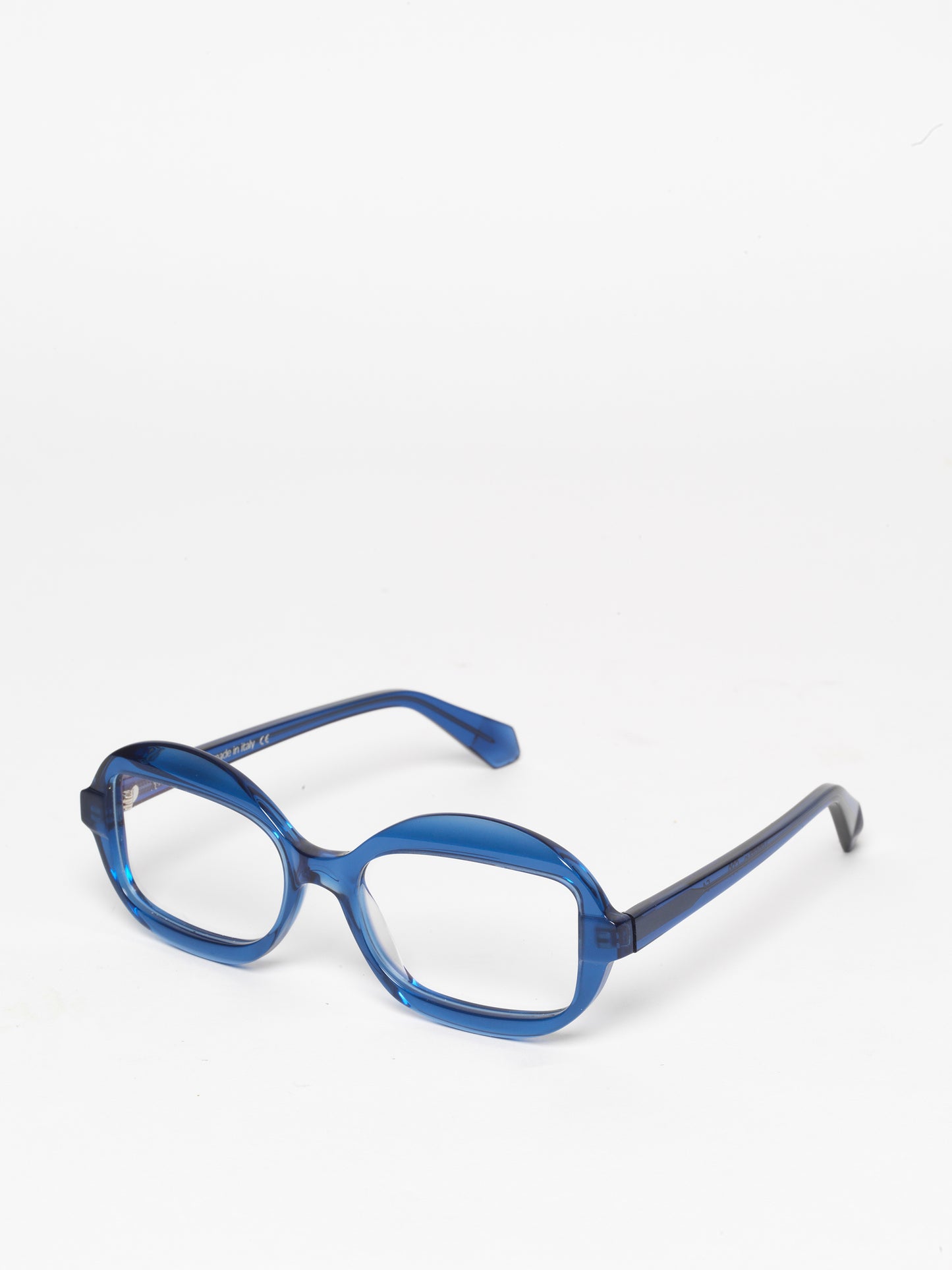 Sensitive unisex eyeglasses by Rewind Eyewear, navy blue acetate frame