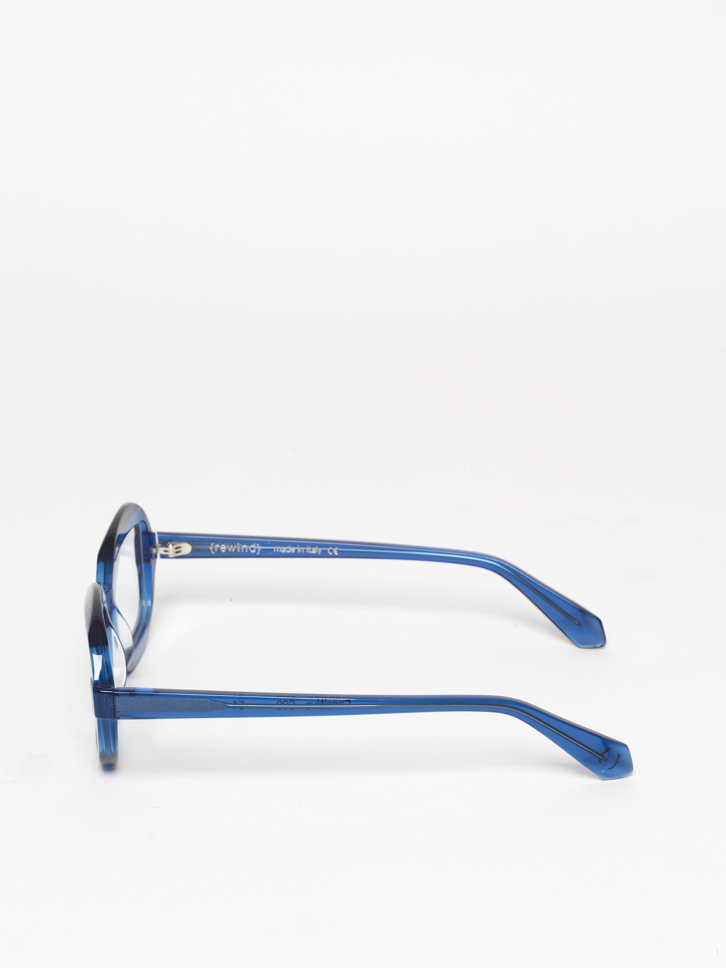 Sensitive unisex eyeglasses by Rewind Eyewear, navy blue acetate frame