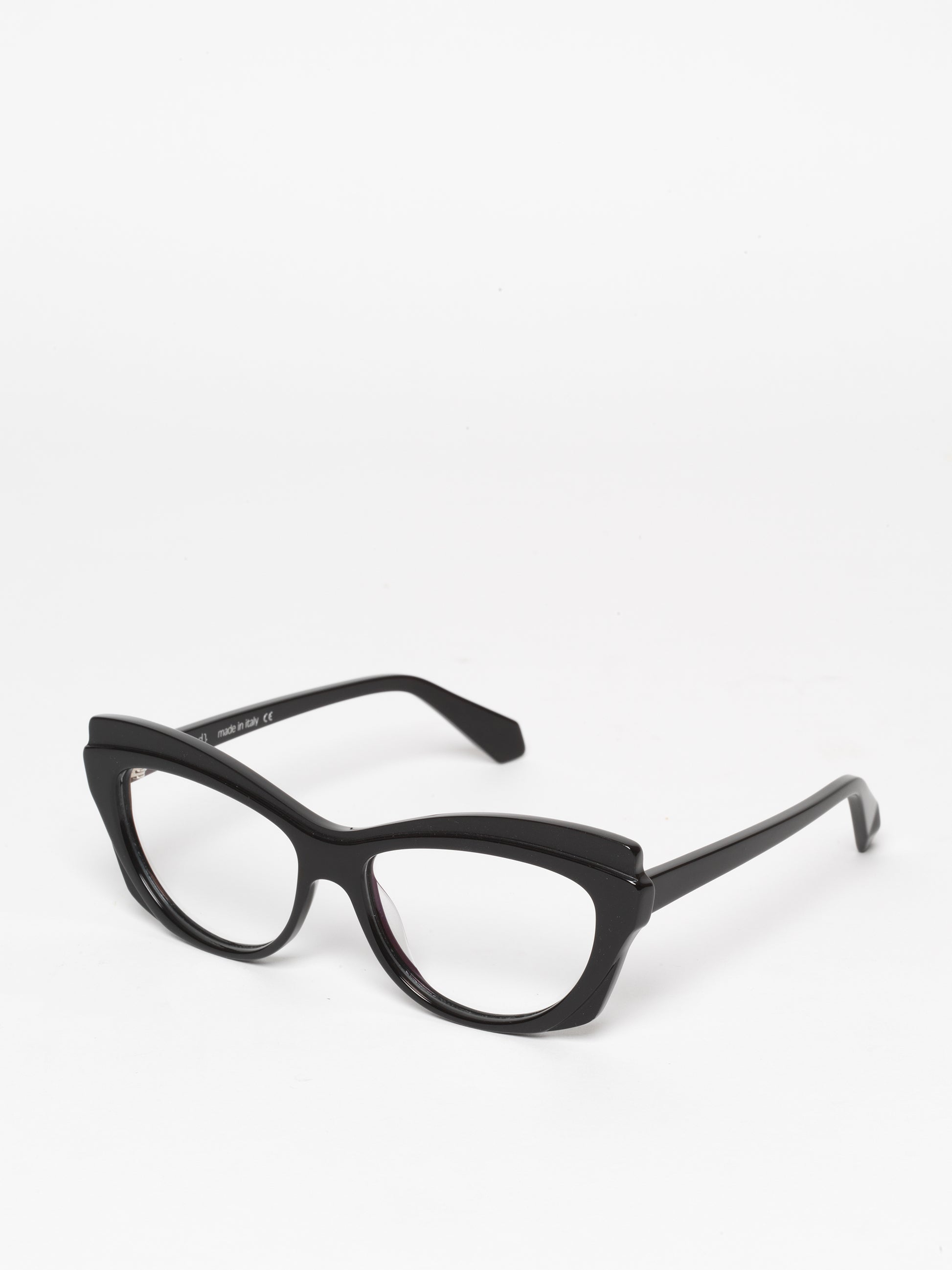 Slow Motion women's eyeglasses by Rewind Eyewear, black acetate frame