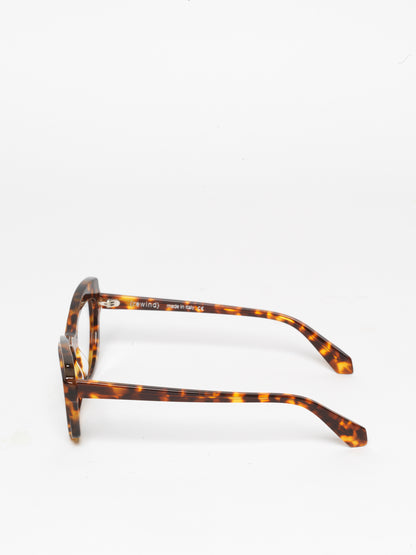 Slow Motion women's eyeglasses by Rewind Eyewear, vintage tortoise acetate frame