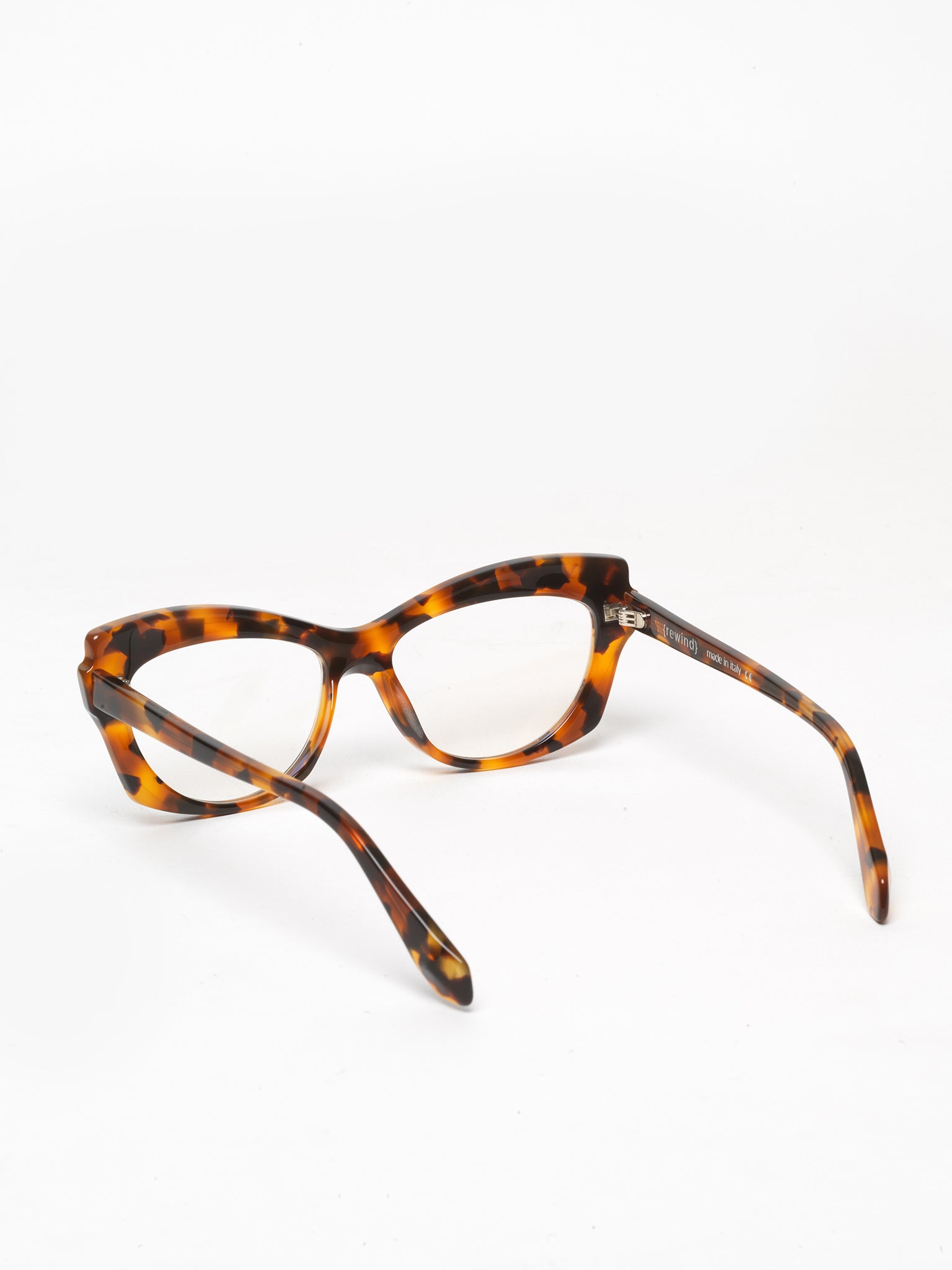 Slow Motion women's eyeglasses by Rewind Eyewear, spotted tortoise acetate frame