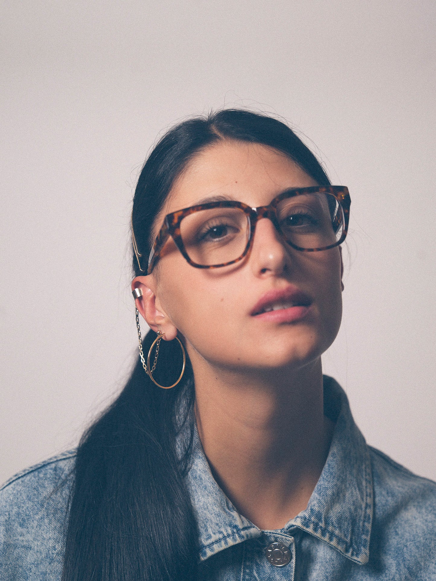 Stop Time unisex eyeglasses by Rewind Eyewear, vintage tortoise acetate frame