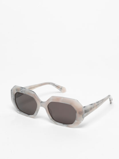 Storytelling women's sunglasses by Rewind Eyewear, shaded opal grey acetate frame