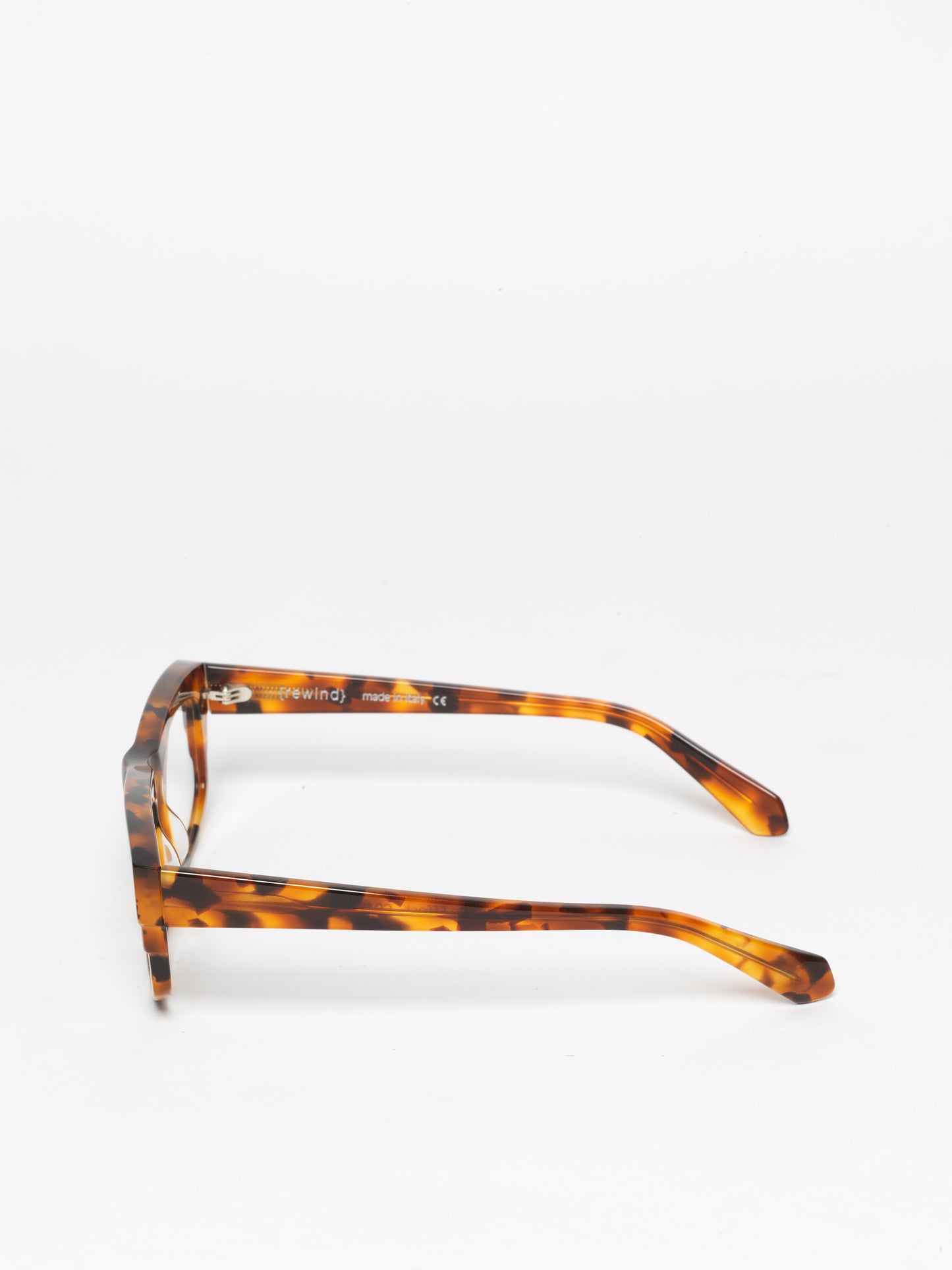 Time Effect unisex eyeglasses by Rewind Eyewear, spotted tortoise acetate frame