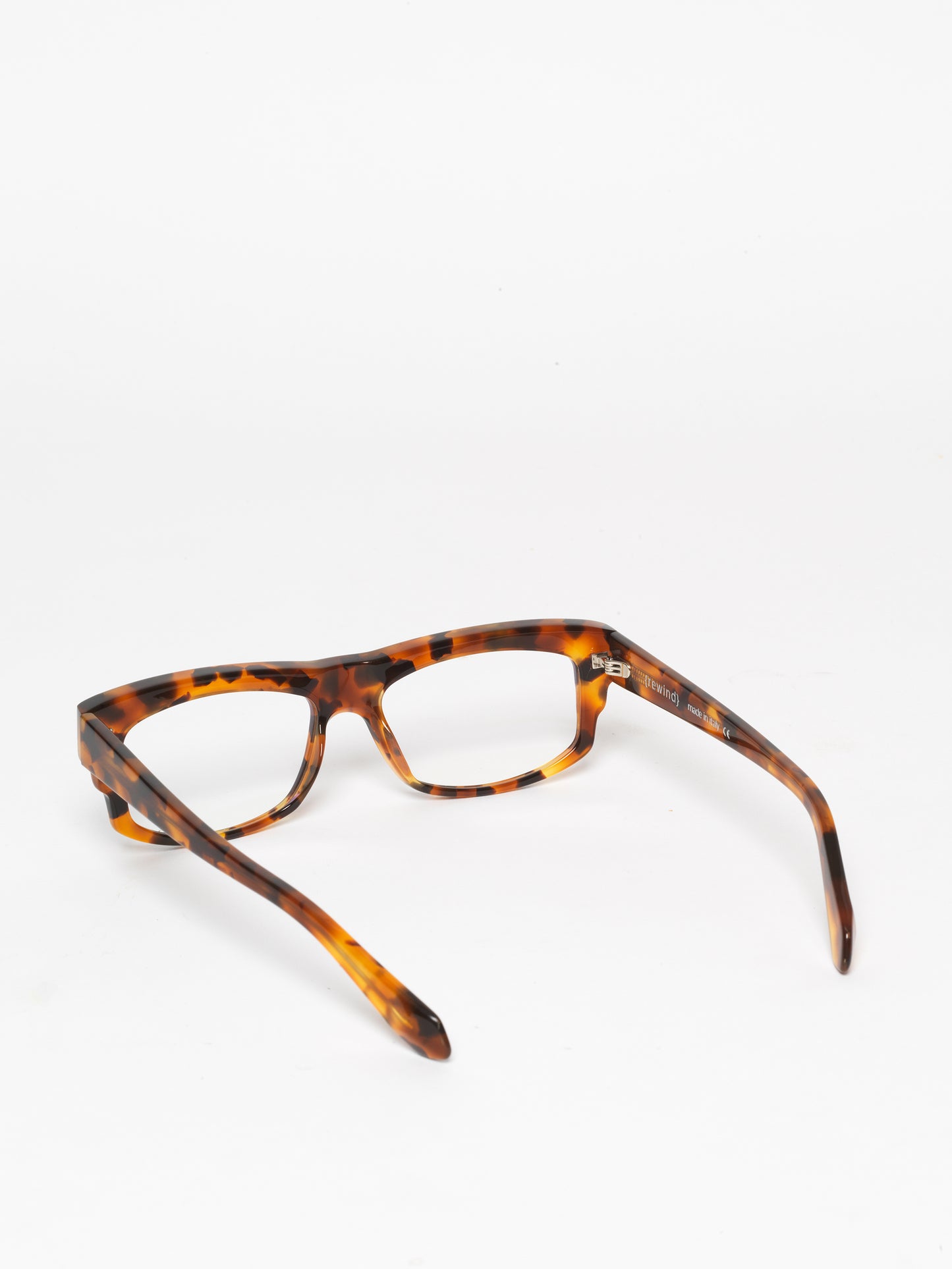 Time Effect unisex eyeglasses by Rewind Eyewear, spotted tortoise acetate frame