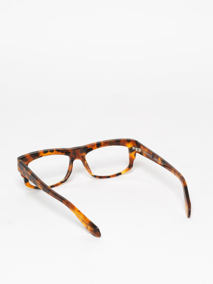 Time Effect unisex eyeglasses by Rewind Eyewear, spotted tortoise acetate frame