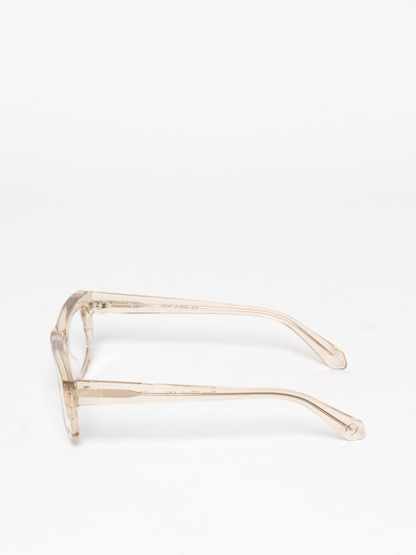 Time Effect unisex eyeglasses by Rewind Eyewear, light brown transparent acetate frame