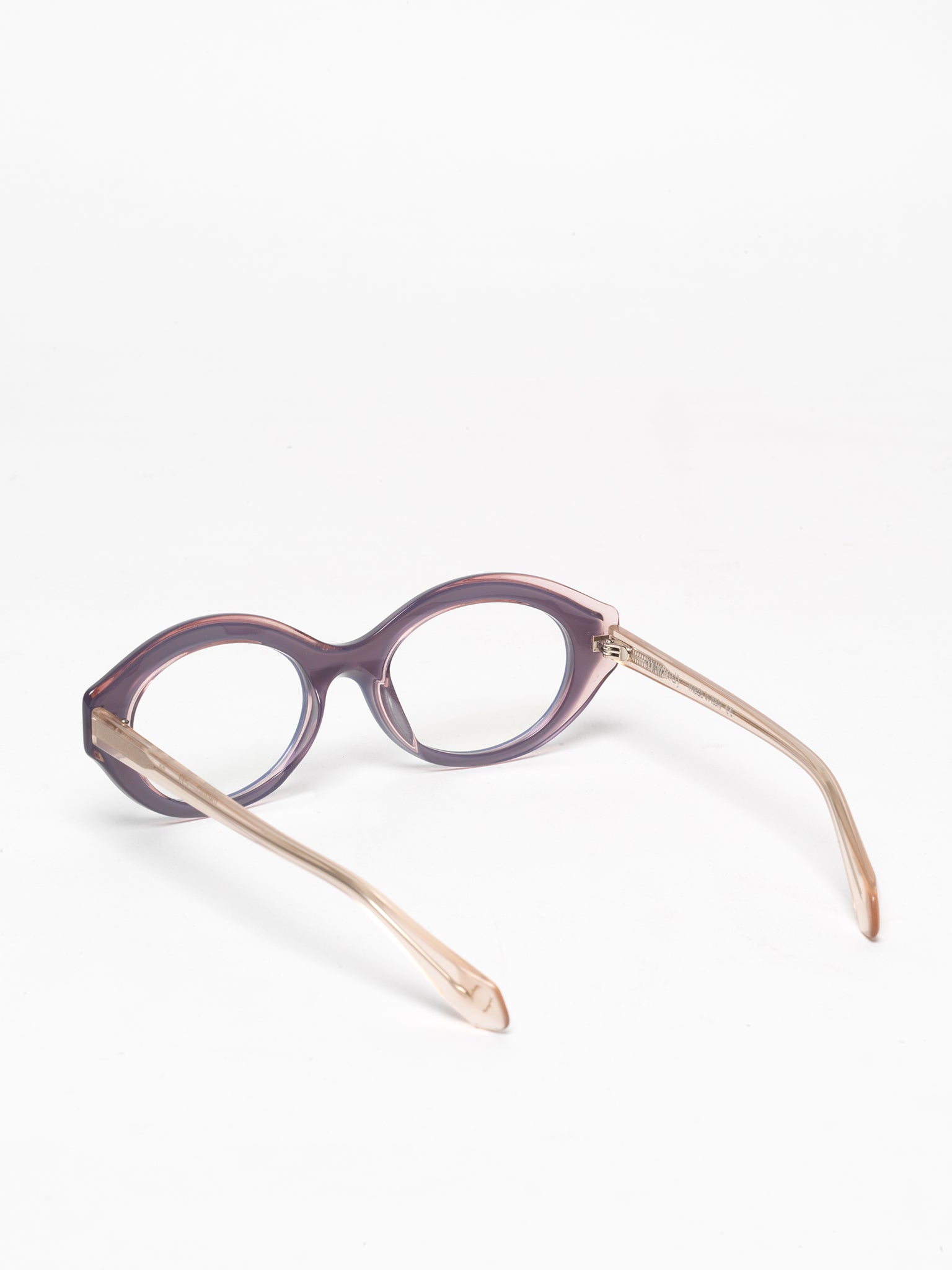 Timeline women's eyeglasses by Rewind Eyewear, rose and blue pearl acetate frame