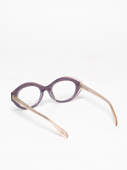 Timeline women's eyeglasses by Rewind Eyewear, rose and blue pearl acetate frame