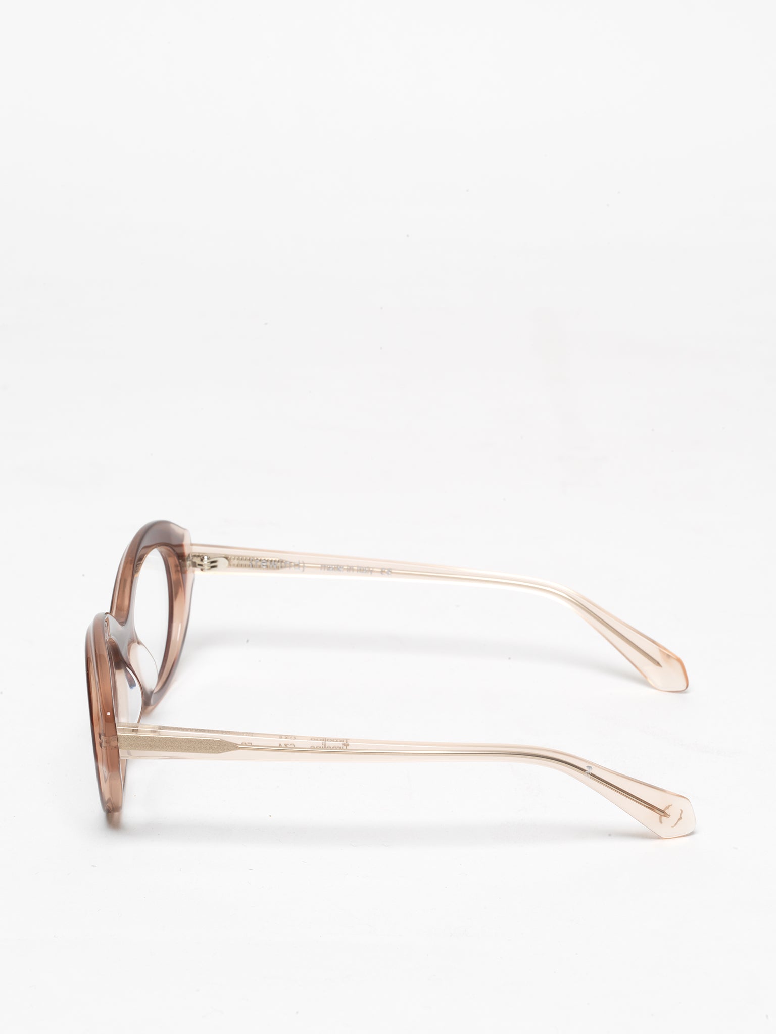 Timeline women's eyeglasses by Rewind Eyewear, rose and rose pearl acetate frame