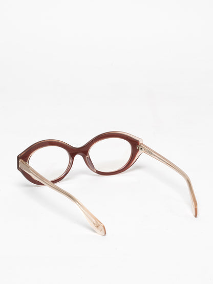 Timeline women's eyeglasses by Rewind Eyewear, rose and rose pearl acetate frame
